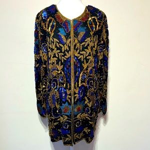 Vintage Shimmering Sequinned Top